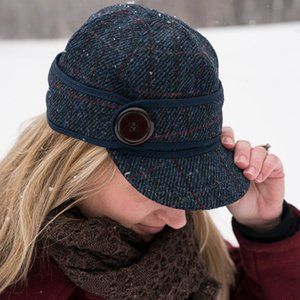 BNWT: Stormy Kromer Harris Tweed Button Up 7 3/8, Suffolk